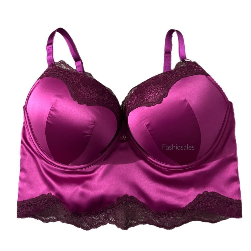 Victorias Secret Very Sexy Bombshell Add-2-Cups Push Up Corset Top Raspberry 36D - Picture 3 of 10